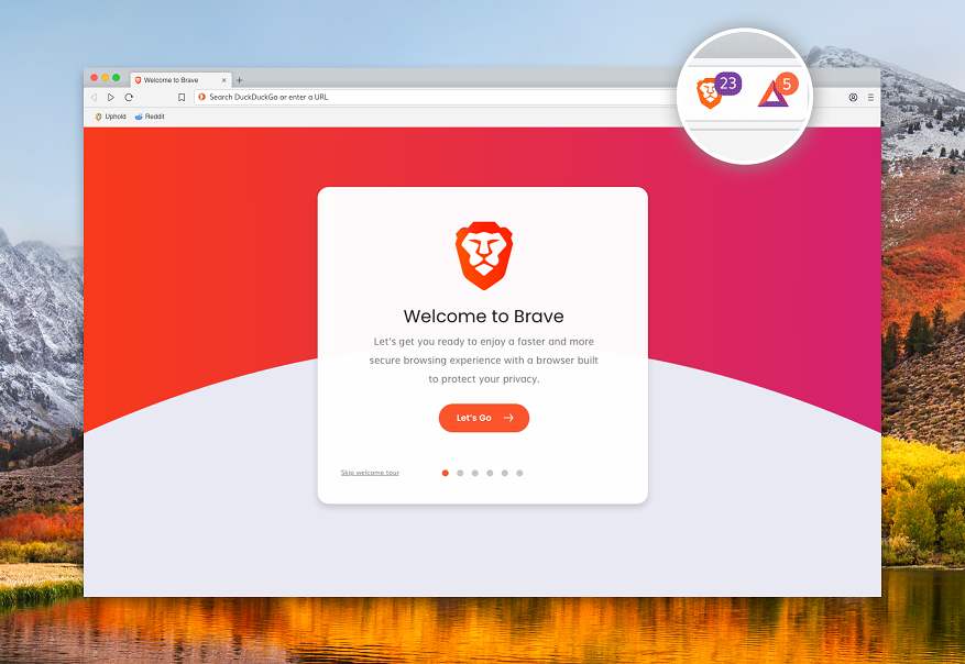 Screenshot of Brave browser on Apple macbook