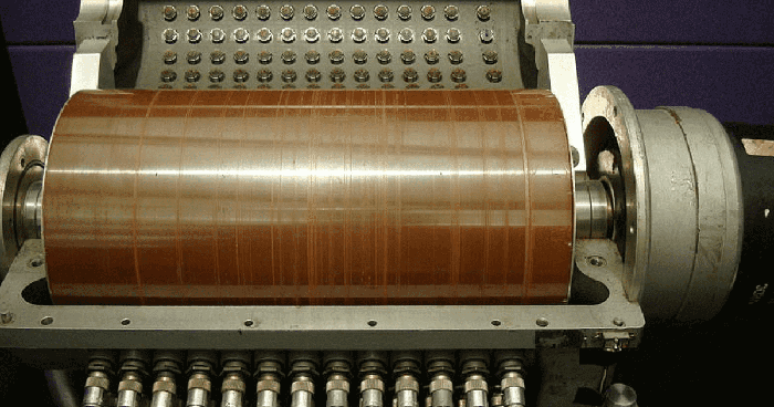 A photo of magnetic drum