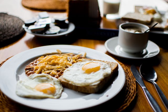 Breakfast on the table