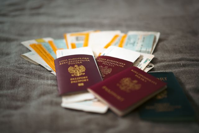 Close-up of Polish passports and travel tickets symbolizing travel and adventure.jpg