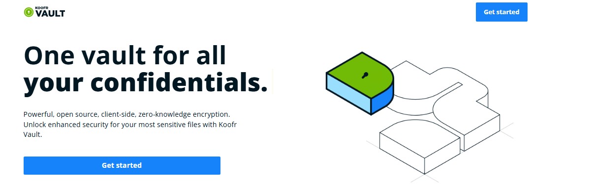 Koofr Vault web app