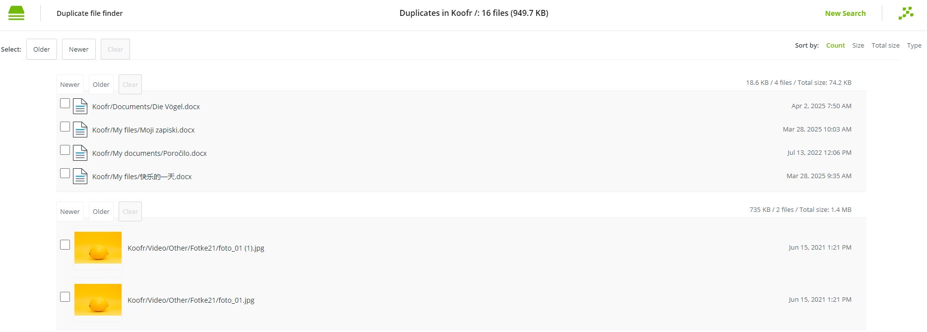 Koofr duplicate file finder.jpg