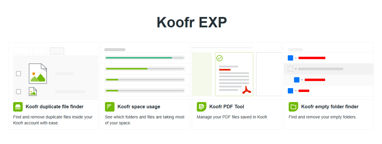 Koofr exp - all tools