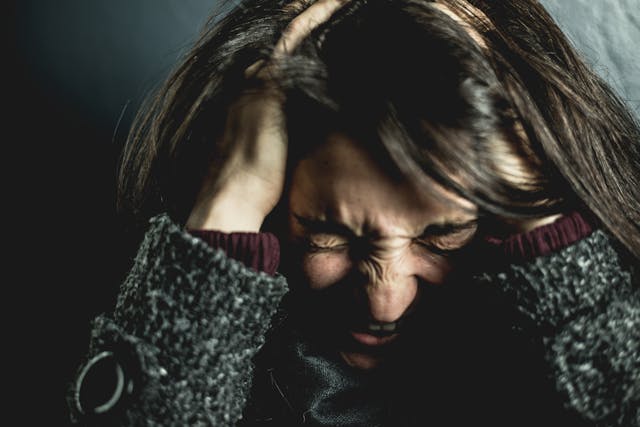 Stressed woman