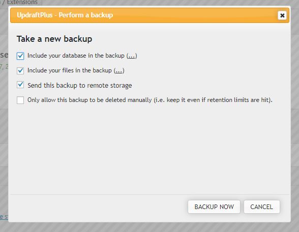 Send your WordPress backup to Koofr with UpdraftPlus.