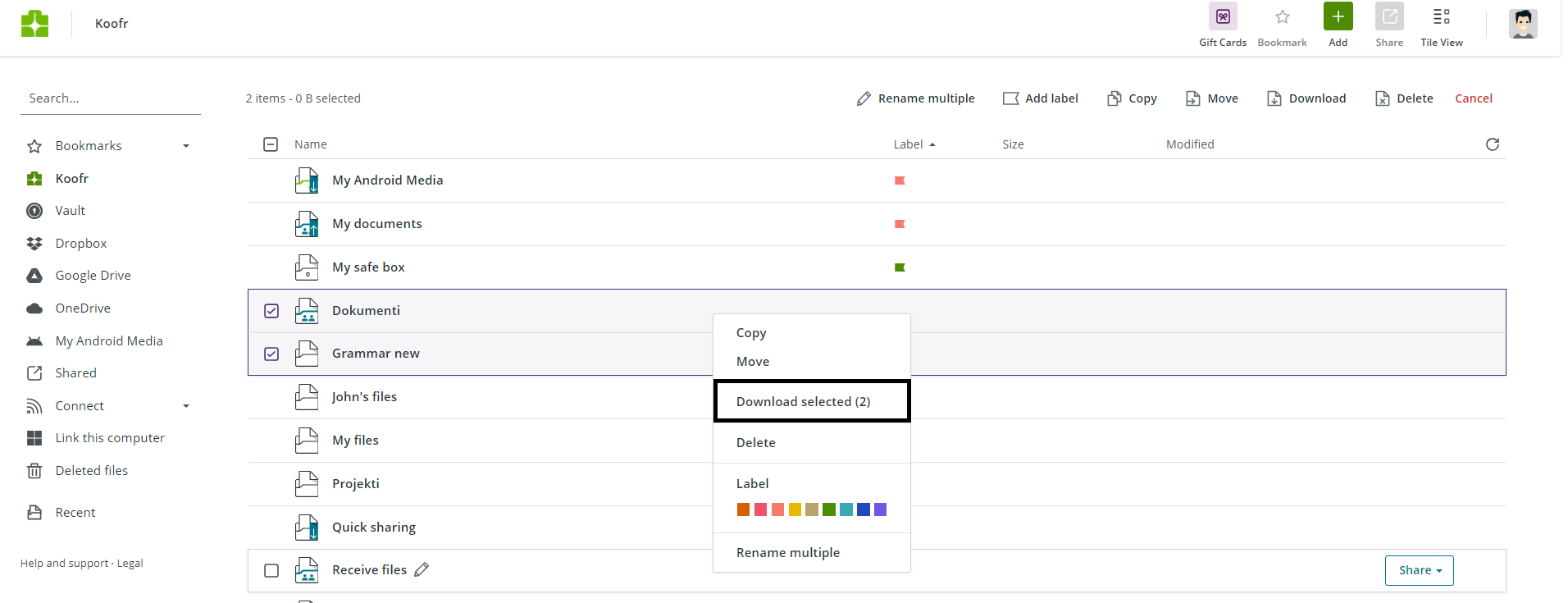 download files koofr web app.png
