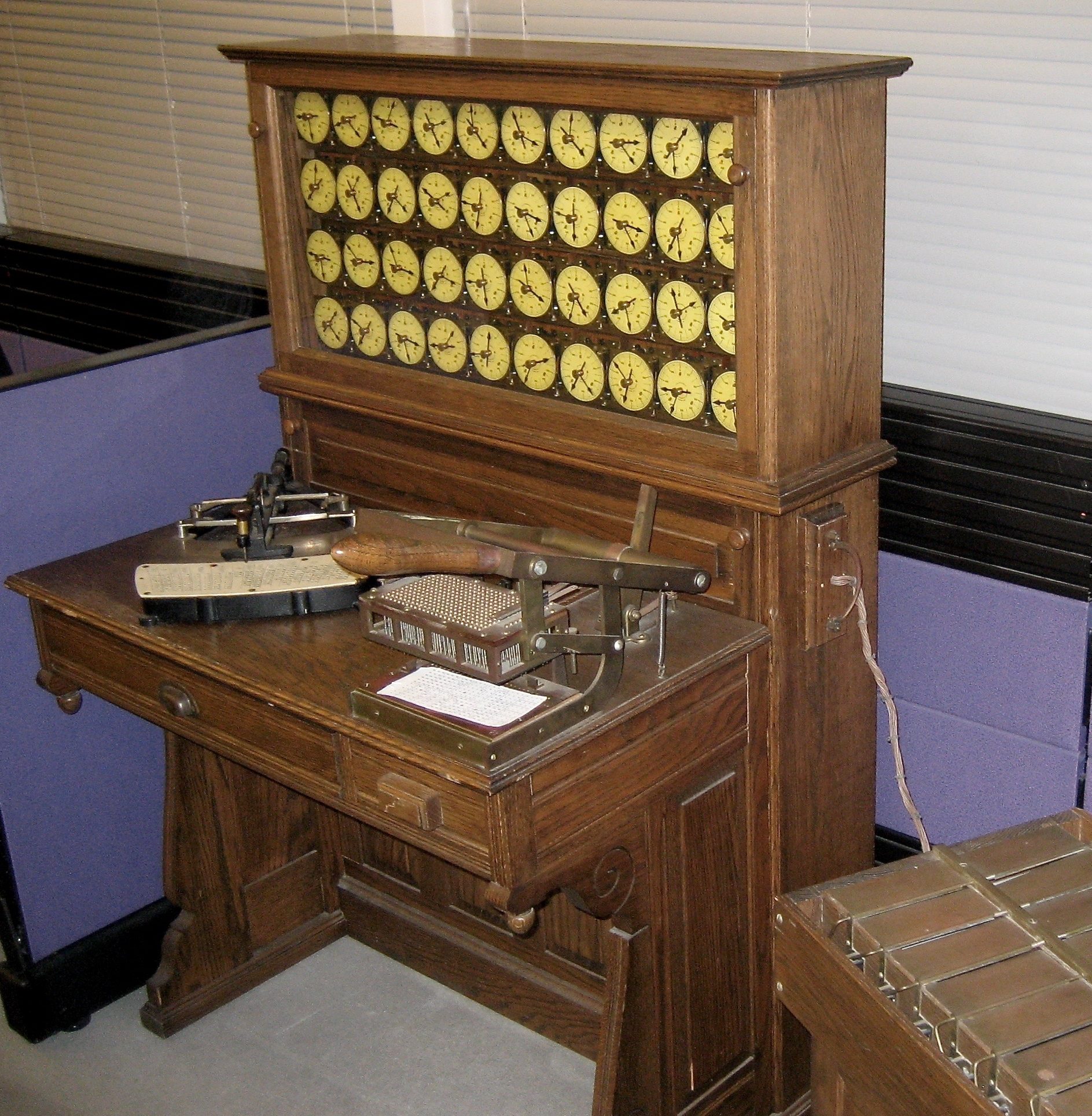 Hollerith tabulating machine.