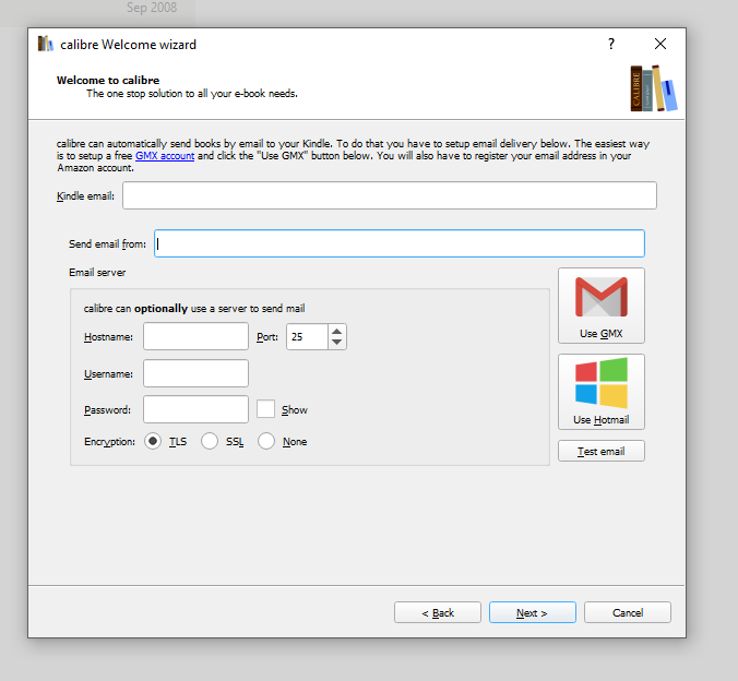 set up user login calibre server