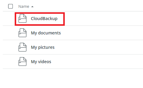 Create a folder for your ASUSTOR backups in Koofr.