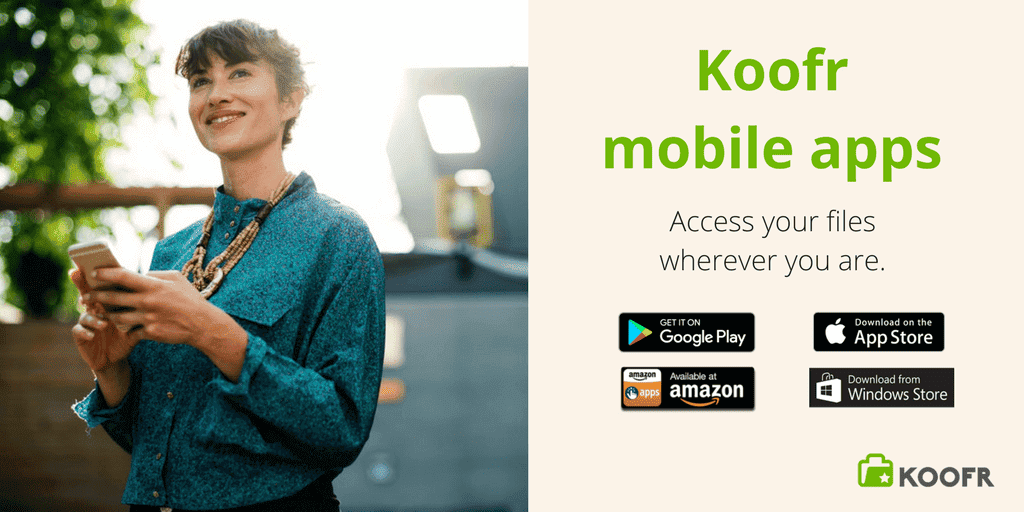 Koofr mobile apps ad