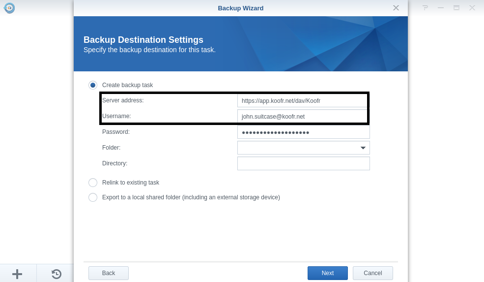 pcloud webdav synology