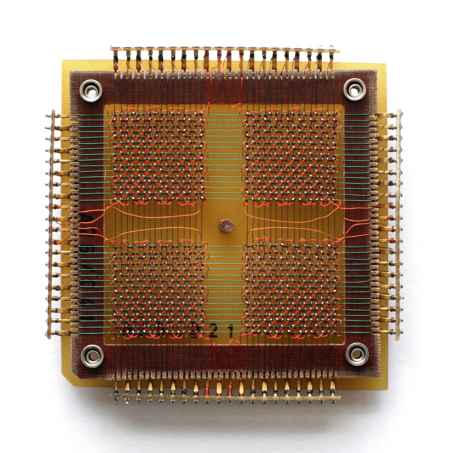 Magnetic core memory.